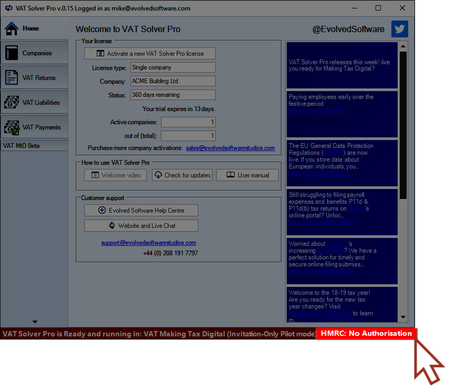 VAT Solver Pro, with HMRC authorisation
