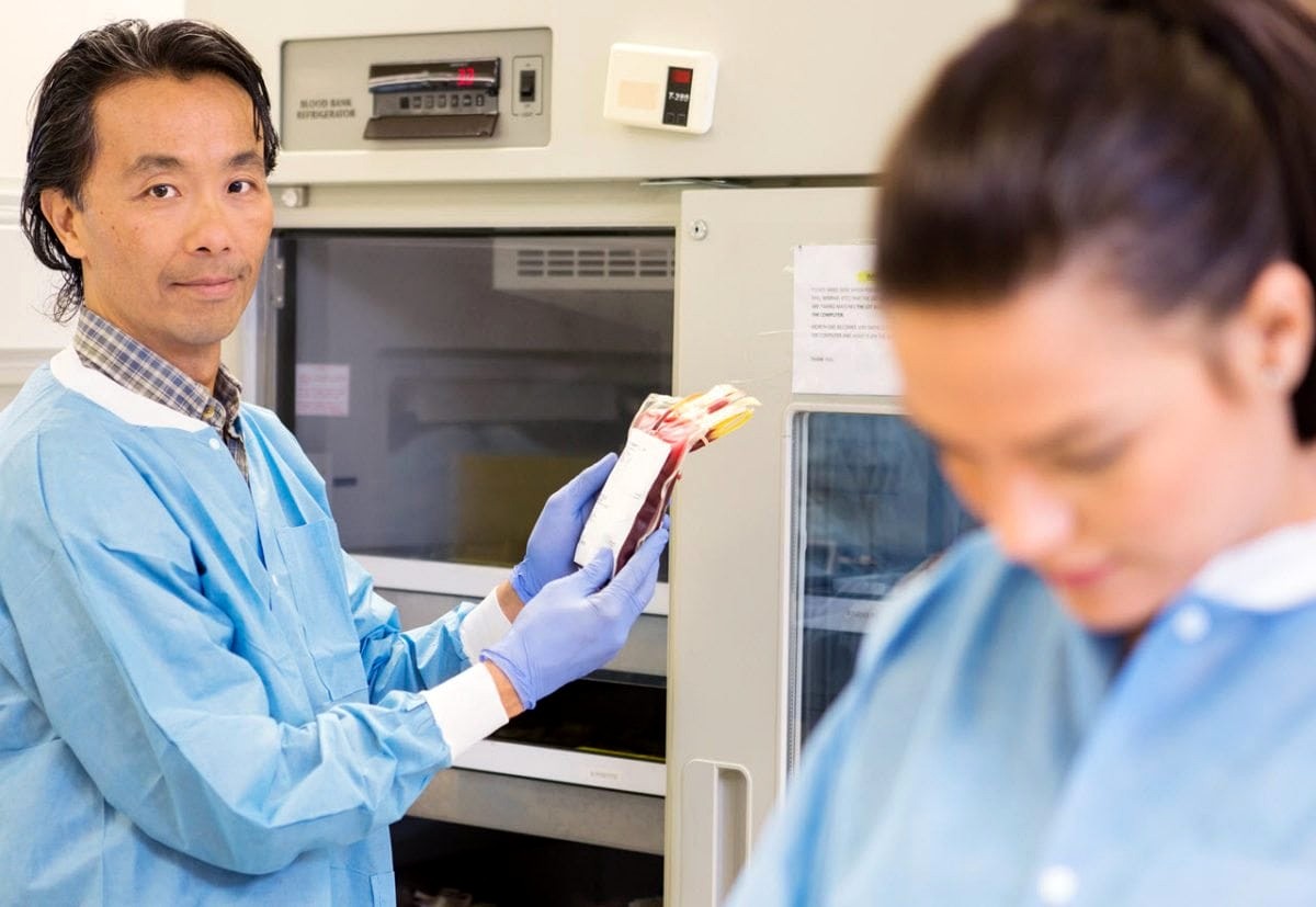 Blood-bank scanning context